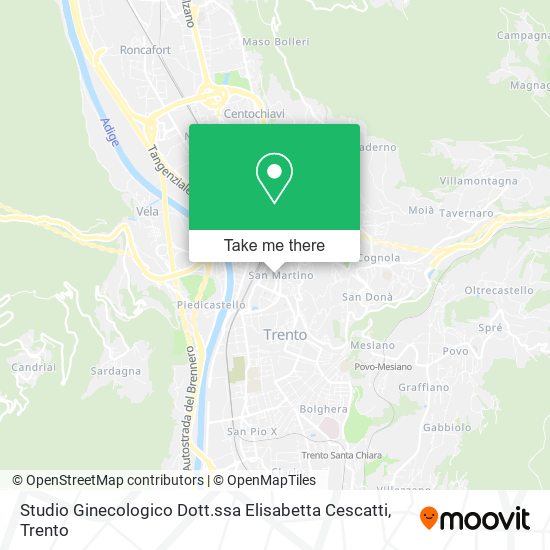 Studio Ginecologico Dott.ssa Elisabetta Cescatti map