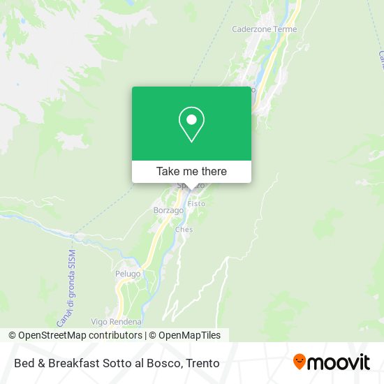 Bed & Breakfast Sotto al Bosco map