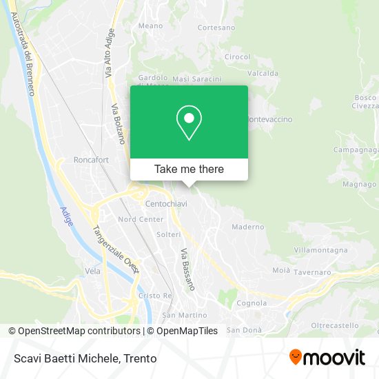 Scavi Baetti Michele map