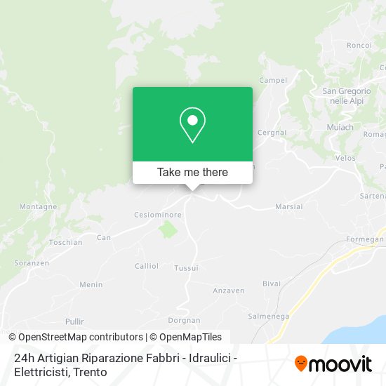 24h Artigian Riparazione Fabbri - Idraulici - Elettricisti map