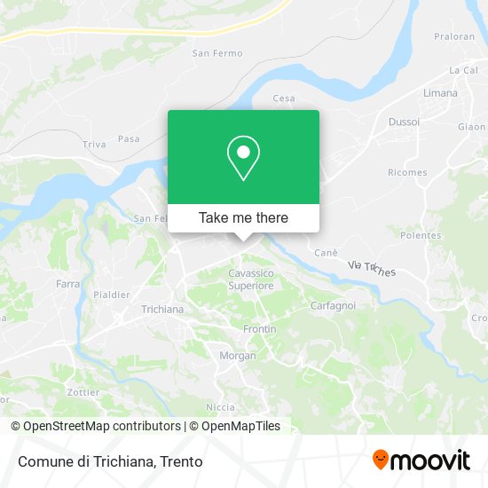 Comune di Trichiana map