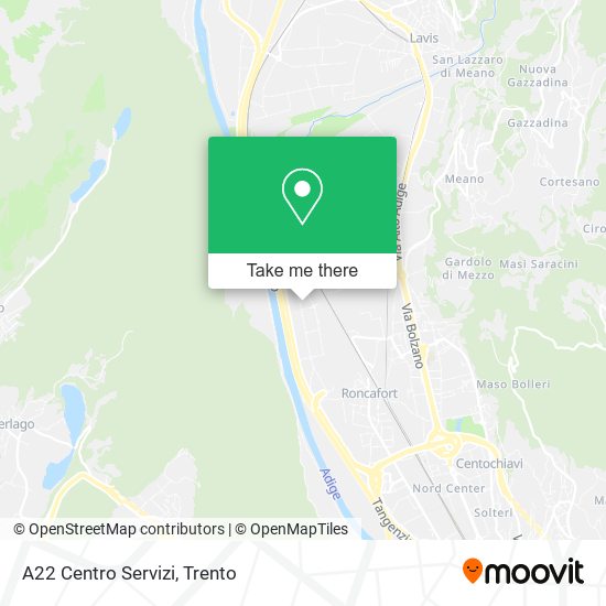 A22 Centro Servizi map