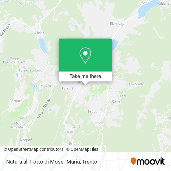 Natura al Trotto di Moser Maria map