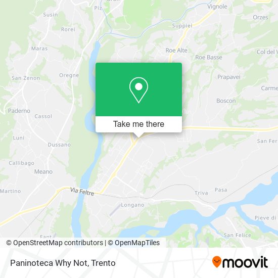 Paninoteca Why Not map