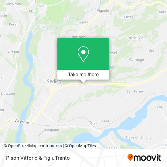 Pison Vittorio & Figli map