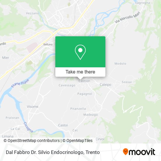 Dal Fabbro Dr. Silvio Endocrinologo map