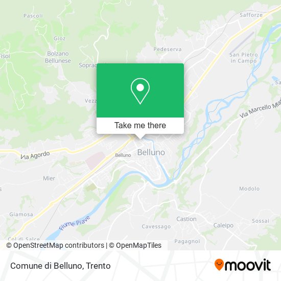 Comune di Belluno map
