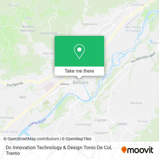 Dc Innovation Technology & Design Tonio De Col map