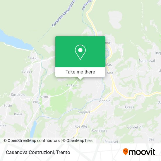 Casanova Costruzioni map
