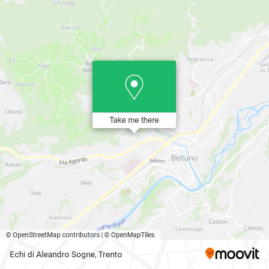 Echi di Aleandro Sogne map