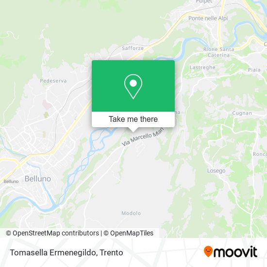 Tomasella Ermenegildo map
