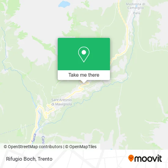 Boch Mountain Refuge map