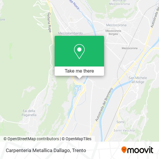 Carpenteria Metallica Dallago map