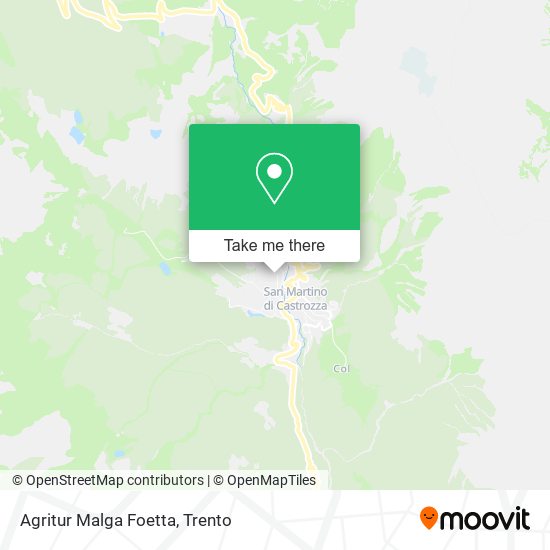 Agritur Malga Foetta map