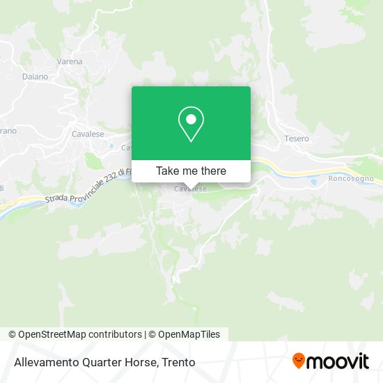 Allevamento Quarter Horse map