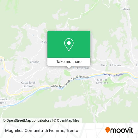 Magnifica Comunita' di Fiemme map