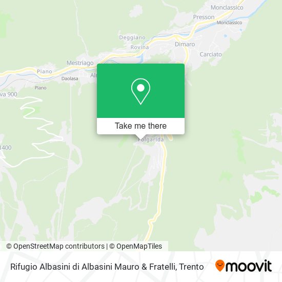 Rifugio Albasini di Albasini Mauro & Fratelli map