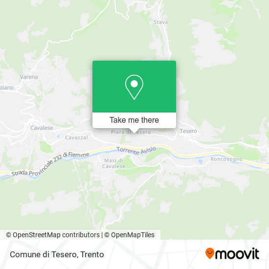 Comune di Tesero map
