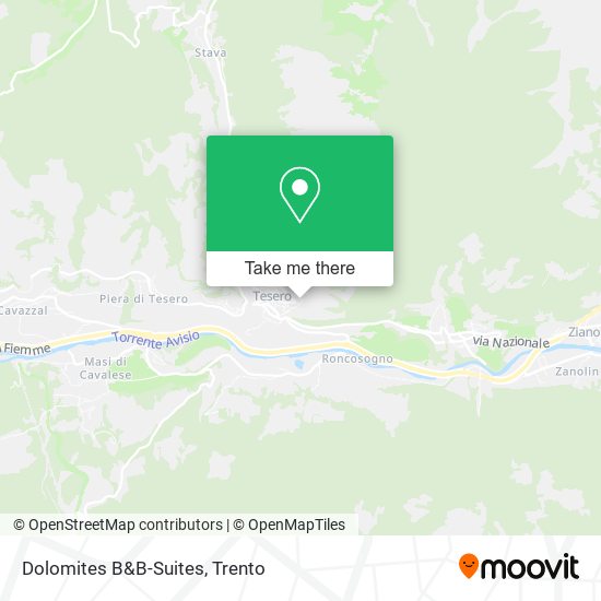 Dolomites B&B-Suites map