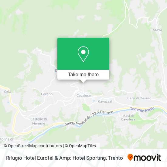 Rifugio Hotel Eurotel & Amp; Hotel Sporting map