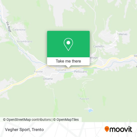 Vegher Sport map