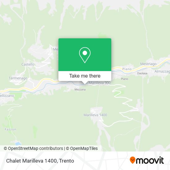 Chalet Marilleva 1400 map