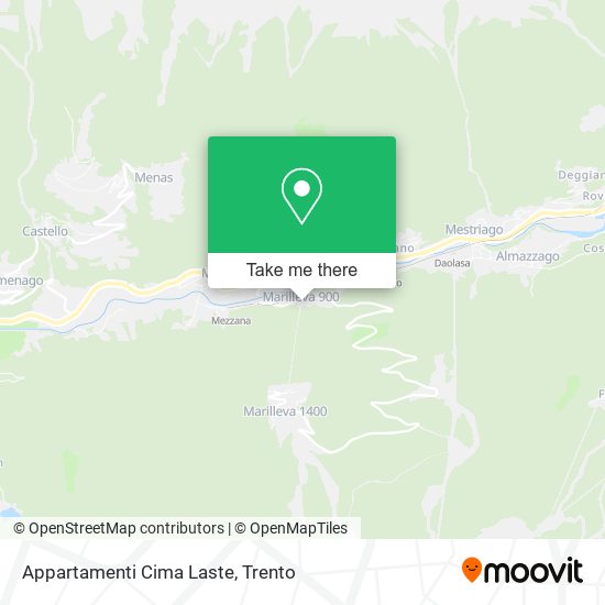 Appartamenti Cima Laste map