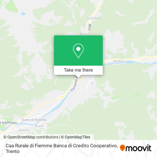 Caa Rurale di Fiemme Banca di Credito Cooperativo map