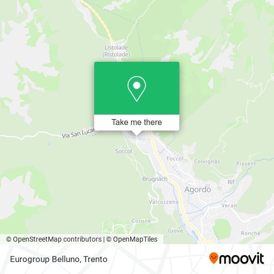 Eurogroup Belluno map