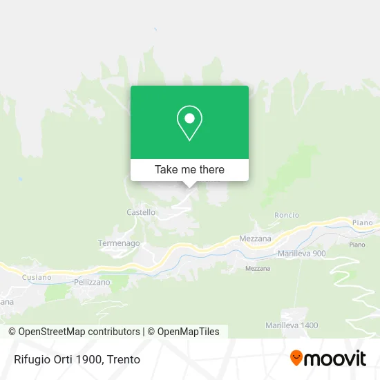 Orti 1900 Refuge map