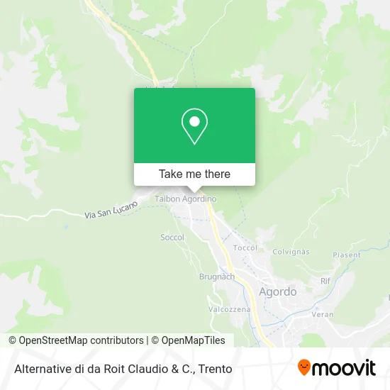 Alternative di da Roit Claudio & C. map