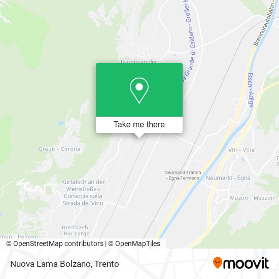 Nuova Lama Bolzano map