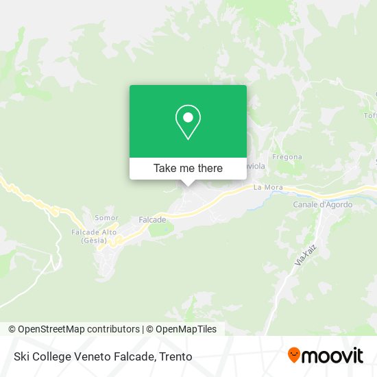 Ski College Veneto Falcade map