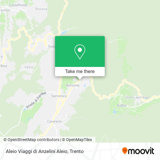 Aleio Viaggi di Anzelini Aleio map