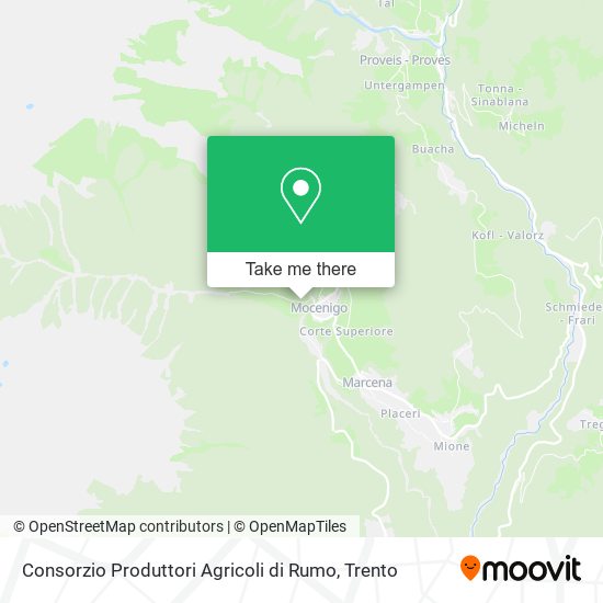 Consorzio Produttori Agricoli di Rumo map