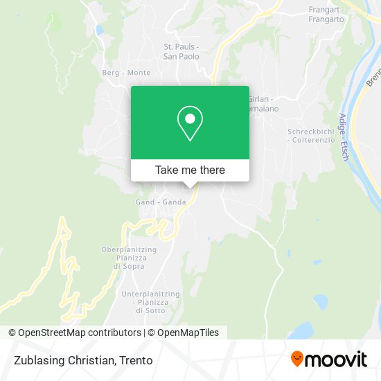 Zublasing Christian map