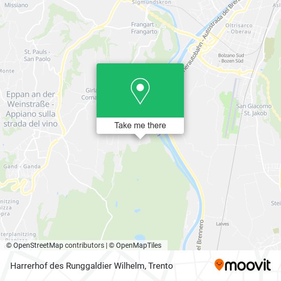 Harrerhof des Runggaldier Wilhelm map