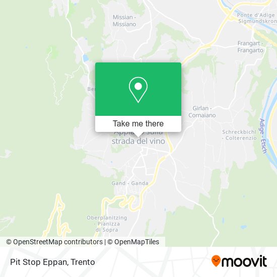 Pit Stop Eppan map