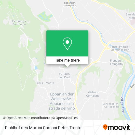 Pichlhof des Martini Carcani Peter map