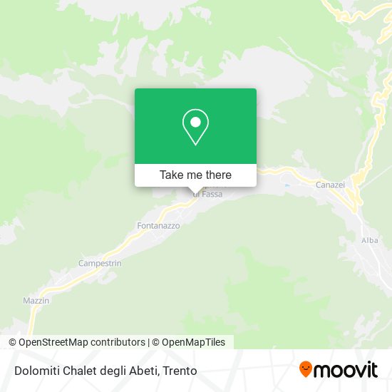 Dolomiti Chalet degli Abeti map