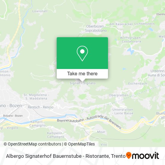 Albergo Signaterhof Bauernstube - Ristorante map