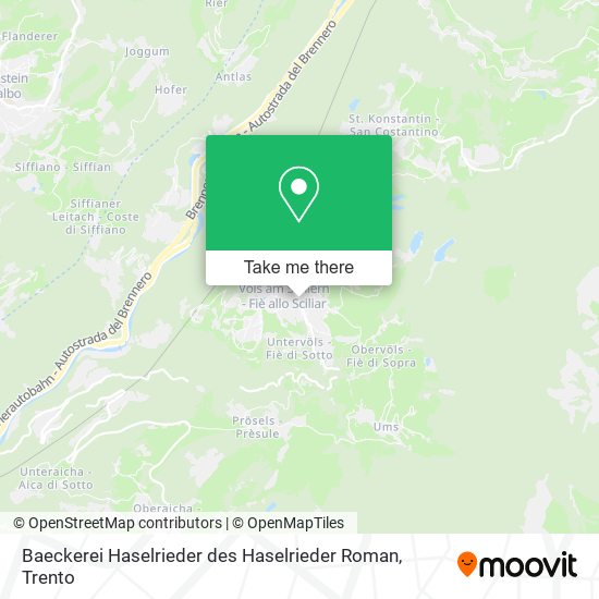 Baeckerei Haselrieder des Haselrieder Roman map