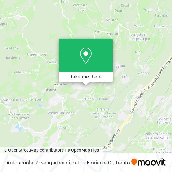 Autoscuola Rosengarten di Patrik Florian e C. map