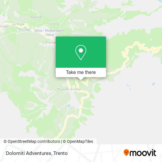 Dolomiti Adventures map