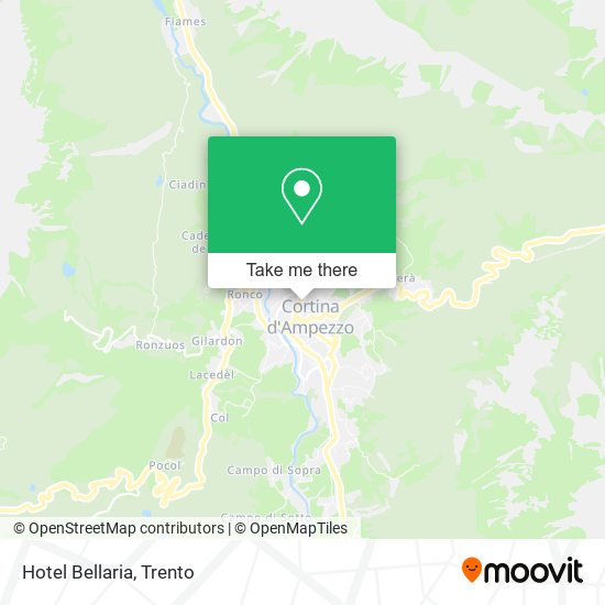 Hotel Bellaria map