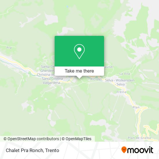 Chalet Pra Ronch map