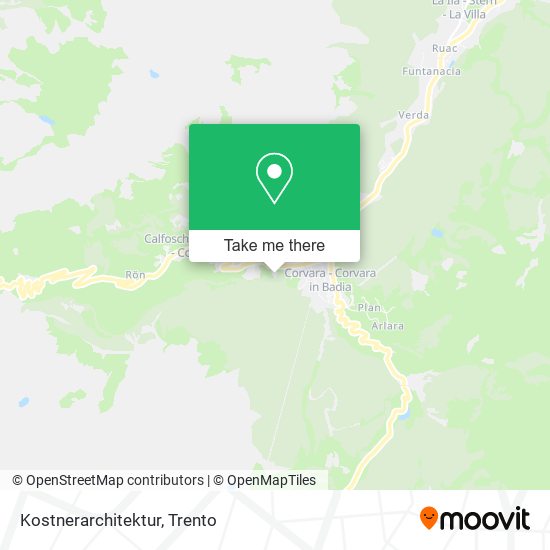 Kostnerarchitektur map