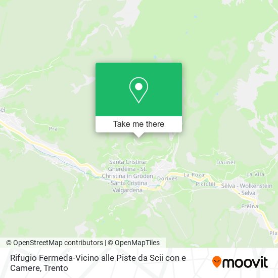 Rifugio Fermeda-Vicino alle Piste da Scii con e Camere map