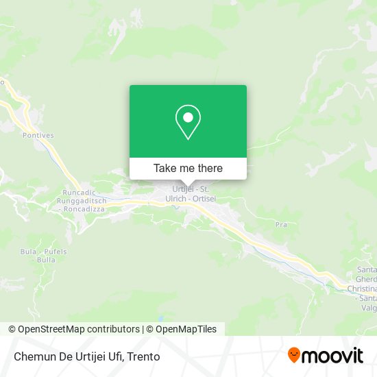 Chemun De Urtijei Ufi map