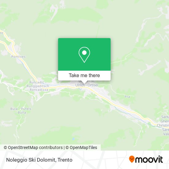 Noleggio Ski Dolomit map